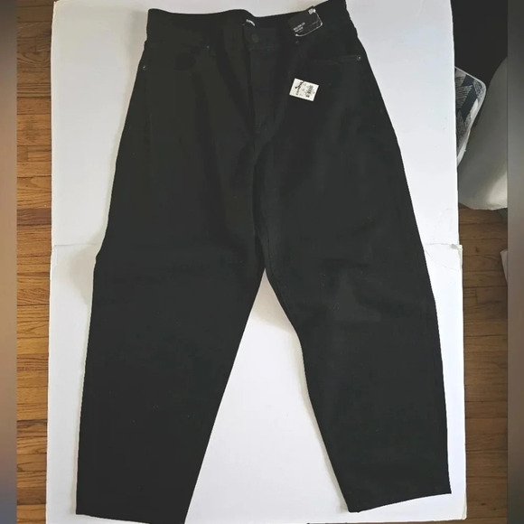 High Waisted Black Balloon Leg Jeans - Picture 6 of 6